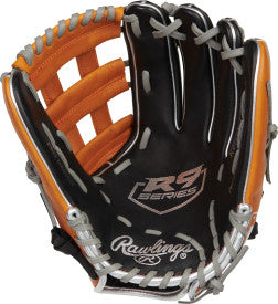 RAWLINGS "R9 BASEBALL" CONTOUR SERIES BASEBALL GLOVE 12" LHT