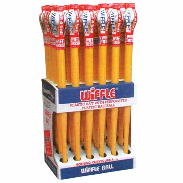 WIFFLE BASEBALL BAT FLOOR DISPLAY WITH 24 BAT SETS