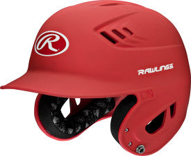RAWLINGS R16/VELO 1-TONE BASEBALL HELMET JR MATTE SCARLET